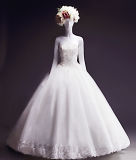 A-Line Bridal Gowns Lace Tulle Sweetheart Wedding Dresses Z2050