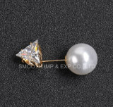 Fashion Jewelry Metal Rhinestone Pearl Brooch Clothes Decoration Shawl Pins