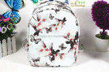 Fashion Butterfly Printing PU Leather Backpack 2016
