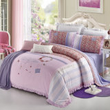 Luxury Embroidery Patchwork Home Bedding Quilt Cover Bed Sheet