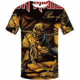 Brand T-Shirt Skull Skeleton Punk Rock Gothic Gun T-Shirt