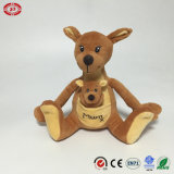 Australia Brown Kangaroo Plush Soft Stuffed Animal Sitting Toy