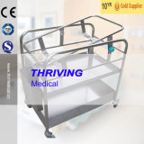 Stainless Steel Reclining Bassinet Trolley
