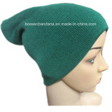 Factory Bulk Produce Acrylic Green Slouchy Snowboard Winter Knitted Beanie Hat
