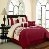 7 Pieces Complete Bedding Ensemble Queen and King Size Embroidery Bedding Set