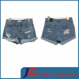 Girls Ripped Jeans Mini Shorts (JC6060)
