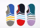 Lattest Fashion Strip Cotton Women Boat Sock