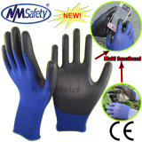 Nmsafety 18g Super Thin PU Coated Touch Screen Work Glove