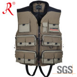 Fishing Vest with Ykk Zipper and Ce Certificate Approval (QF-1907)