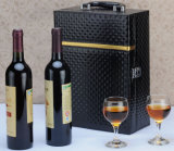 High Grade Black Diamond Grain Paper Wine Gift Box