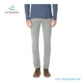 Classic Pure Raw Grey Slim-Fit Men Jeans From Garment-Dyed Stretch Denim (Pants E. P. 4009)