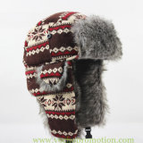 Snow Jacquard Knitted Ushanka Russian Trapper Hat