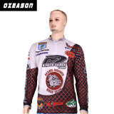 Cusotm UV Protection Men's Fishing Shirts with Zipper Collar (F007)