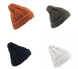 Winter Knitted Hat with Cotton Hat