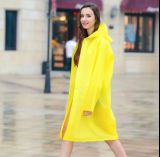 Yellow Reflective Rainwear Poncho Traffic PVC Raincoat (JMC-252K)