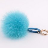 Popular Women Craft Gift Fur Pendant Fluffy Fur Ball Keyring
