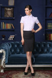 Lady Office Formal Short Sleeve Slim Fit Shirt