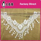 2017 Fashion Milk Silk Polyester Chemical Lace Collar with Tassel for Women