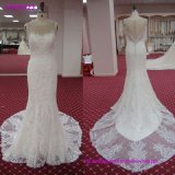 Strapless Bridal Gowns A-Line Satin Sheath Lace Bodice Wedding Dress