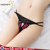 Fancy Design Spandex Stretch Crotchless Thongs Sexy G-String Temptation Lace T Back