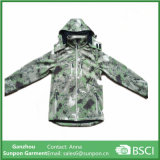 Camouflage Softshell Winter Hoodies Jacket