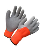 Half Dipped Latex Thermal Gloves High Visible Orange Winter Work Glove