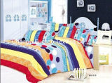 Poly/Cotton Printed Twin Fitted Bedspread Patchwork Bedding Set