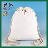 Fashion Cotton Canvas Drawstring Backpack for School Student