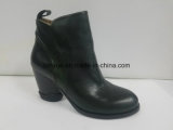 Lady Leather High-Heeled Boots England Wind Restoring Ancient Ways