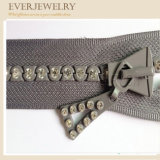 High Quality Fashion Rhinestone Zipper with Custom Diamond