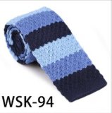 Polyester Knitting Necktie Fashion Striped Knitted Tie (WSK-94)