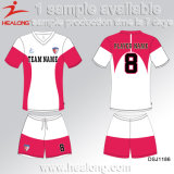 Healong Pop up Sports Gear Digital Printing Clothing School Girls Football Uniforms for Sale