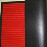 Red Ribbed Carpet with PVC Back