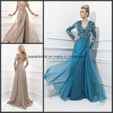 Long Sleeve Ladies Party Dresses A-Line Prom Women Gowns Z1022