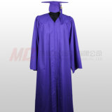 Matte Purple Black High School Graduation Cap Gown