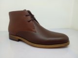Brown Leather Mens Ankle Boots Nx 526