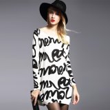 New Design Women's Printing Sweater Plus Size Pullover, Long Style Wholesale From China