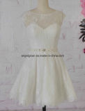 2016 Guangzhou Short Wedding Dress Bridal Gown French Lace