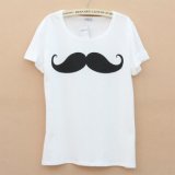 Custom Simple Logo Printing White T-Shirt
