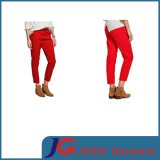 Red Fashion Lady Casual Denim Cotton Chino (JC1392)