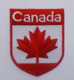 Canada Flag Embroidery Patch Custom Woven Badge (GZHY-PATCH-002)