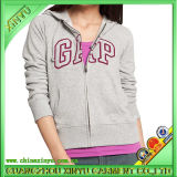100% Cotton Fashion Lady Hoodies with Applique