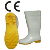 White PVC Safety Knee Work Boot for Food Industry (JMC-254E)
