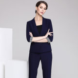 Custom High Quality Royal Blue Colors Ladies Trouser/Skirt Suits