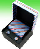 Square Printed Paper Showing Box for Tie and Cuff Buttons