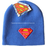 OEM Produce Customized Cartoon Men's Daily Warm Knit Embroidered Wool Beanie Cap