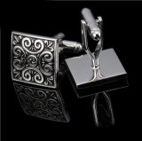 Cool Fashion Simple Men Gifts Black Cufflinks Jewelry Decoration