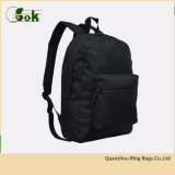 Fashion Low MOQ Polyester 600d Adult All Black Backpacks