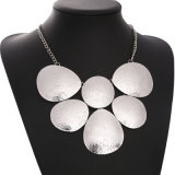Vintage Geometric Solid Circle Necklace for Women Jewelry