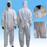 Microporous Coverall Working Uniform, Waterproof Disposable Coverall with Hood